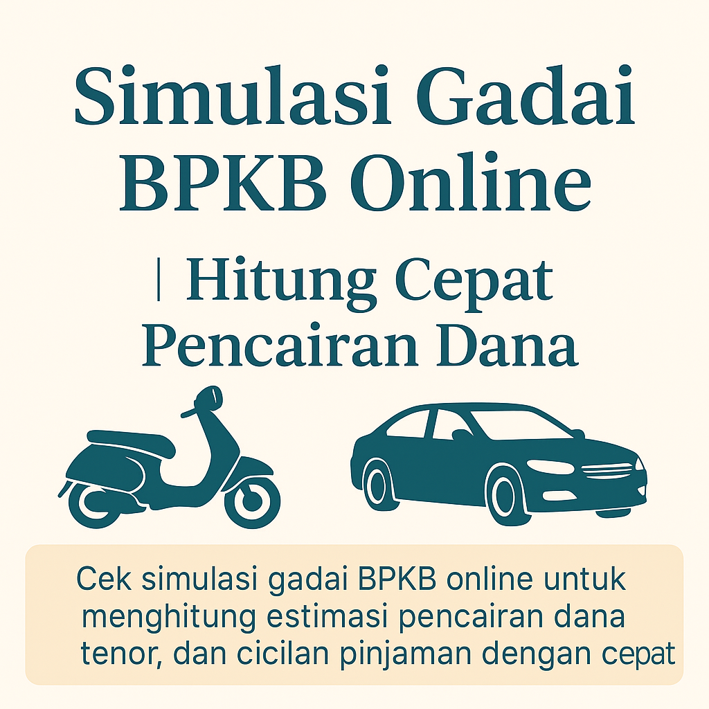 Kredit Jaminan BPKB Online | Simulasi Mudah dan Hitung Dana Sekarang